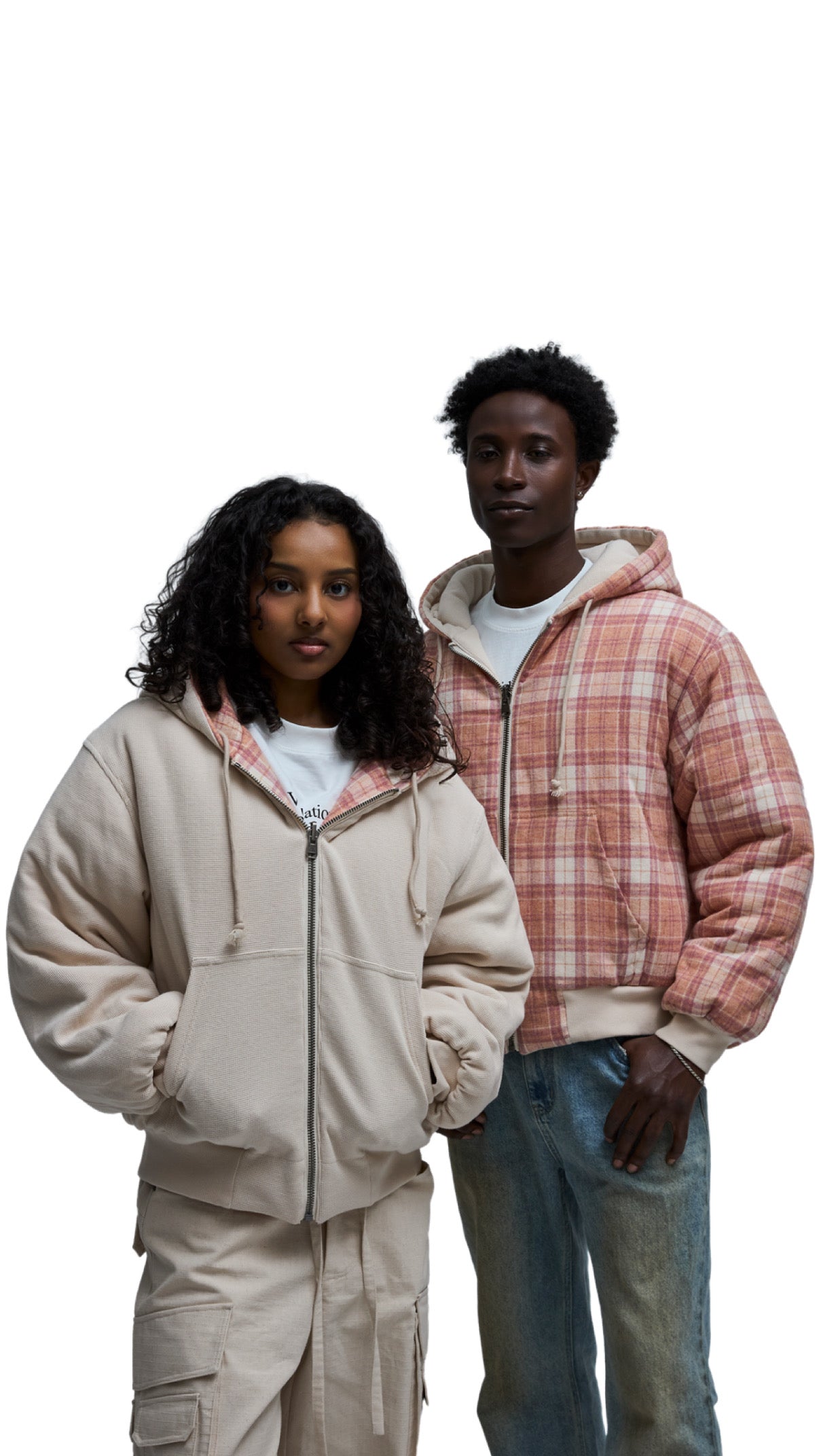 Pink Plaid Reversible Jacket – casa de lipa