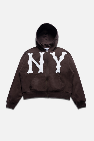 トップス Casa de lipa brown foodie S size BROWN NY HOODIE – casa de lipa